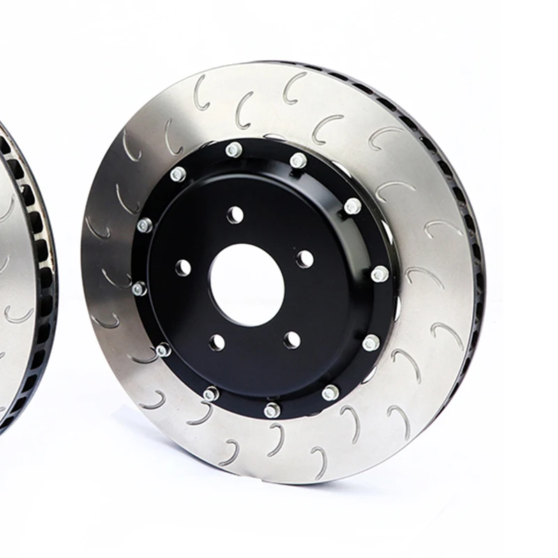 

Jekit Brake disc rotors 330*28mm J hook with black center caps for mitsubishi lancer 10 for audi a4 b7