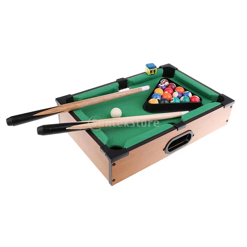 Mini Tabletop Pool Table Desktop Billiards Sets Children's Play Sports Balls Sports Toys Xmas Gift Family Fun Entertainment