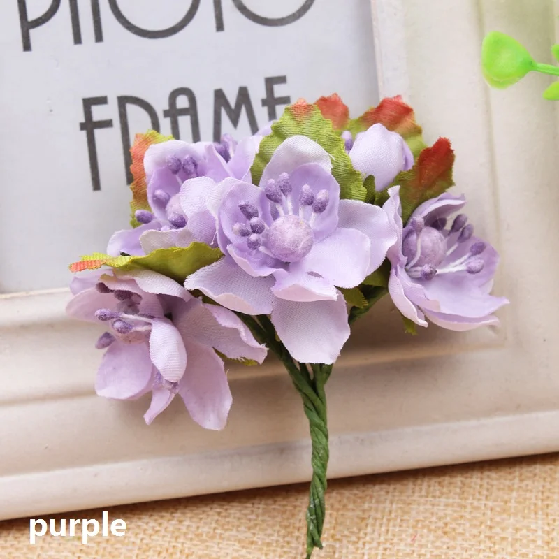 

12pcs/lot Artificial Berry Flower Stamen Silk Flower Bouquet For Wedding Party Decor Home Garden Decorative Wreath Supplies
