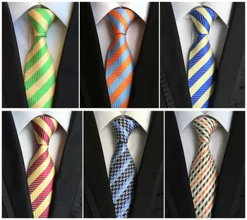 

8cm Polyester Silk Fashion Explosions Striped Men's Business Party Tie Classic Clothing 2020 Business Wedding Tie Explosion