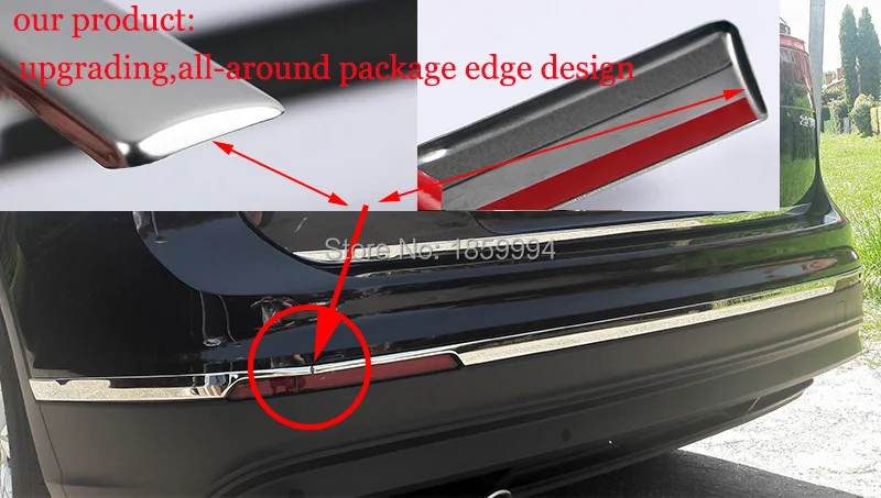 US $50.00 For Europe Version 2016 2017 2018 2019 Vw Tiguan Mk2 AllAround Package Edge Car Styling Rear Bumper Trim Cover Sticker