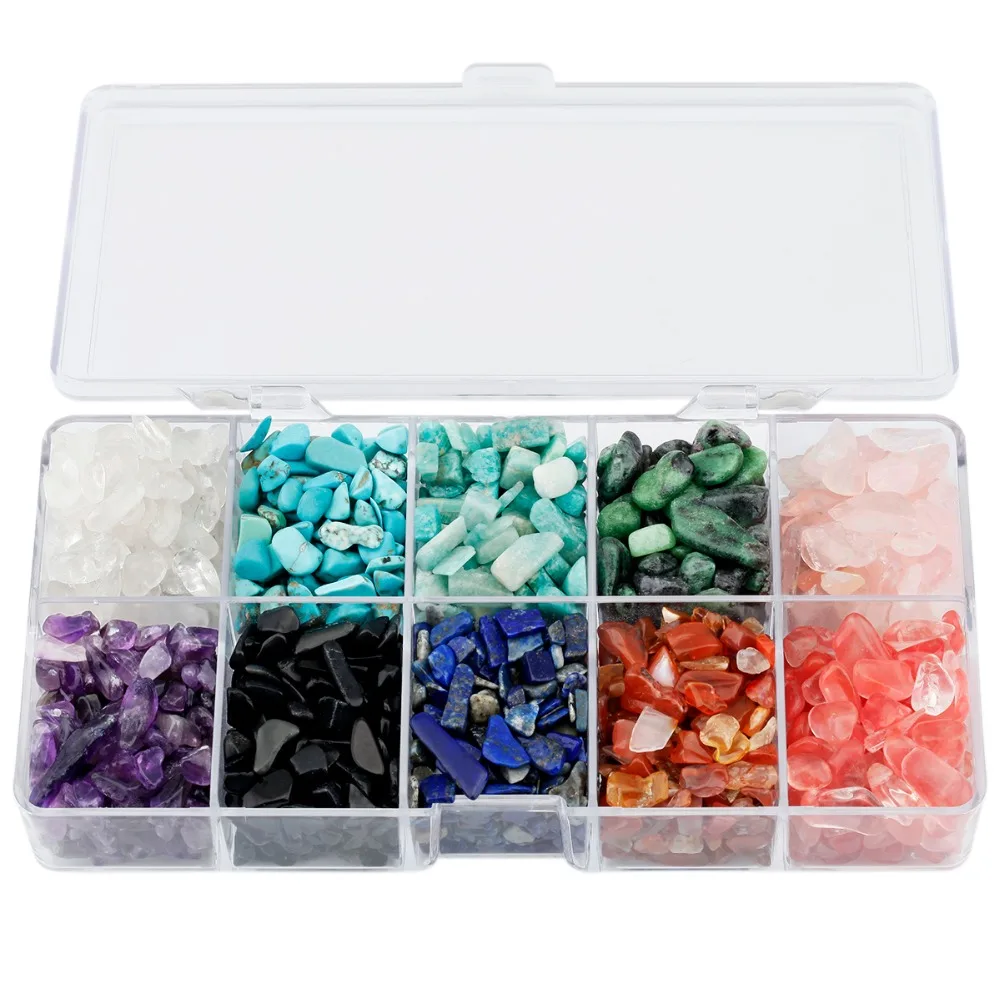 Tumbeelluwa 1 Set Tumbled Chips Stone Crushed Pieces Irregular Shaped