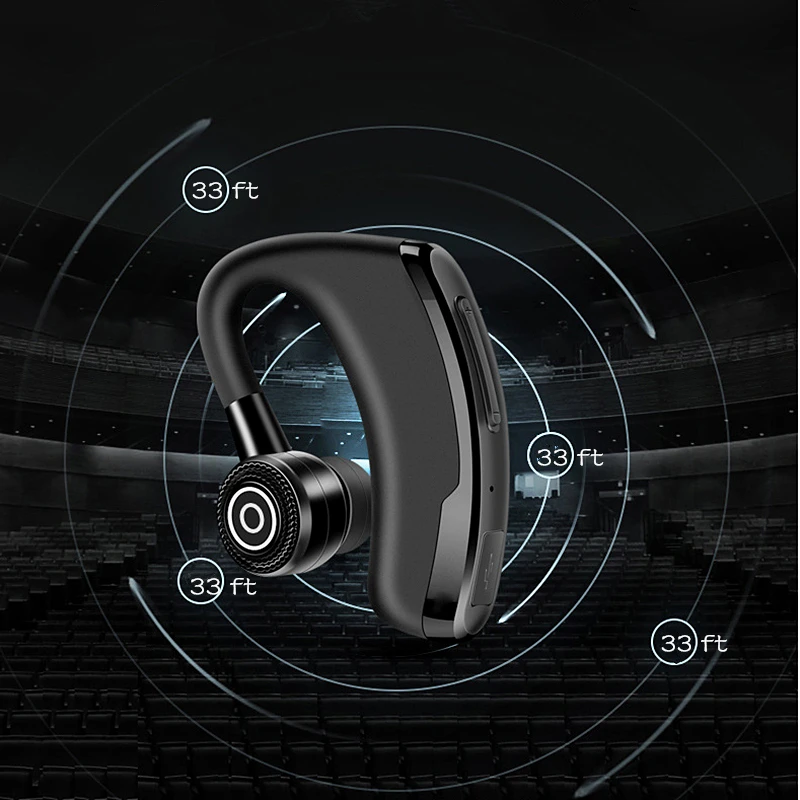 V9 Wireless Headset with Mic Voice Control Bluetooth Earphone for Phone Fit on Left Right ear (20)