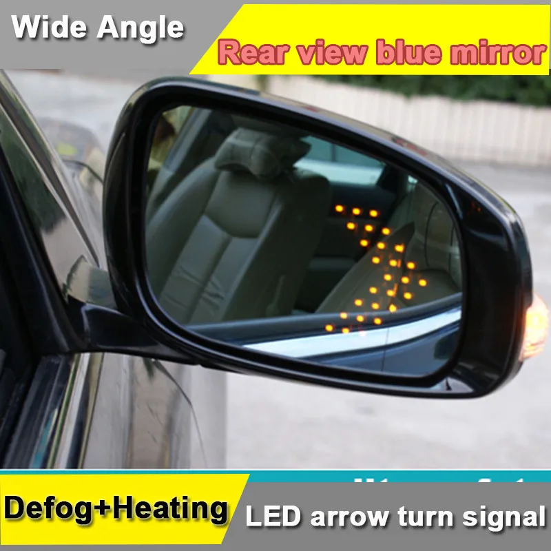 Blue Side Door Rearview Mirror for Honda CRV 2008 2016,multi curvature