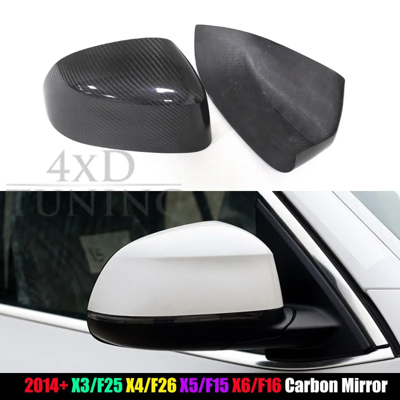

for BMW X3 F25 & X4 F26 & X5 F15 & X6 F16 2014 2015 2016 Carbon Fiber Mirror Cover Rear View Add on Style 2014 2015 2016