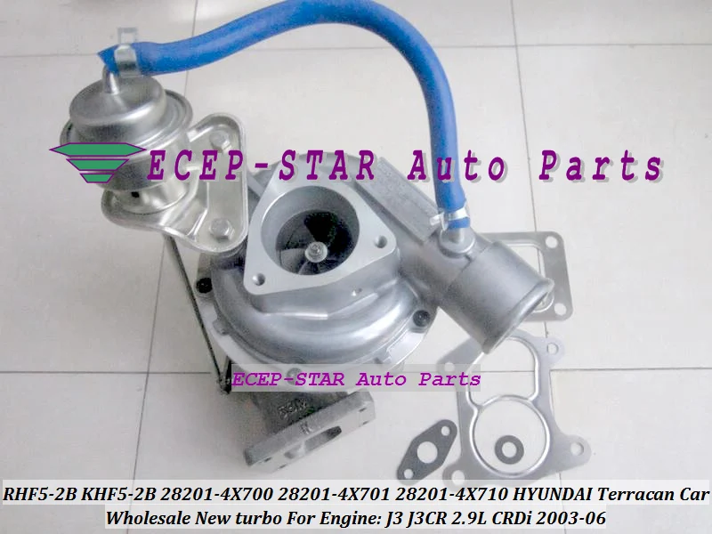 RHF5 KHF5-2B 28201-4X700 28201-4X701 28201-4X710 Turbo Turbocharger For HYUNDAI Terracan Car 2003-06 J3CR J3 2.9CRDi 2