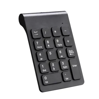 

Portable 2.4G Wireless Digital Keyboard USB Number Pad 18 Keys with Mini Numeric Keypad For Laptop PC Notebook Desktop QJY99