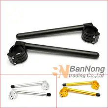 1 пара Мотоцикл Универсальный 33; большие размеры 35-37 мм 41 мм 43 мм 45 48 50 51 52 53 54 мм ЧПУ Алюминий Руль Клип Ons Clip-Ons руль