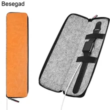 Besegad портативный универсальный защитный чехол для хранения из искусственной кожи для Apple Watch Pencil 38 мм 42 мм серии 3 2 1