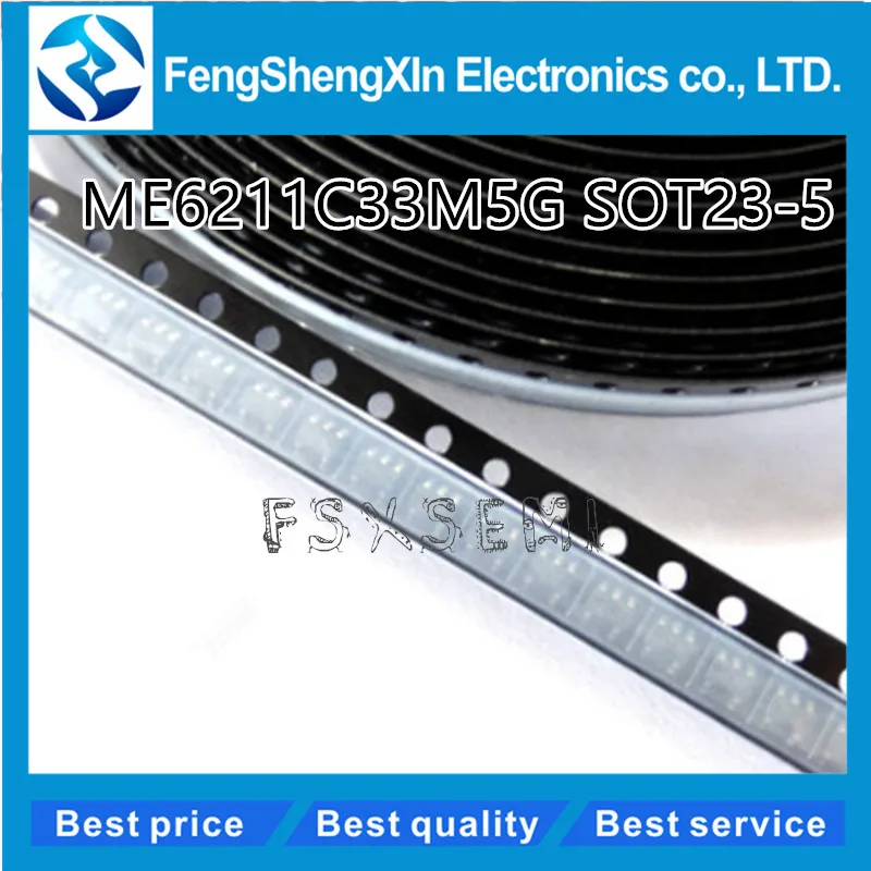 

10pcs/lot ME6211C33M5G ME6211-3.3V ME6211 SOT23-5 LDO