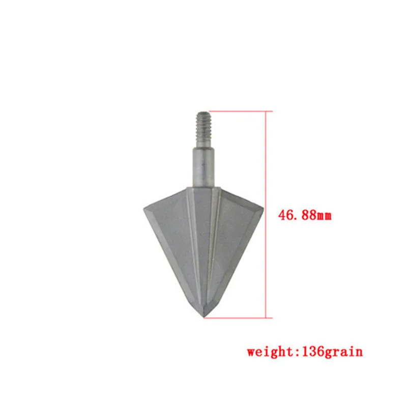 10 шт./12 шт. SHARROW лезвие Arrowhead 17-4PH 136 зерна 46,88 мм аксессуары Спорт на открытом воздухе