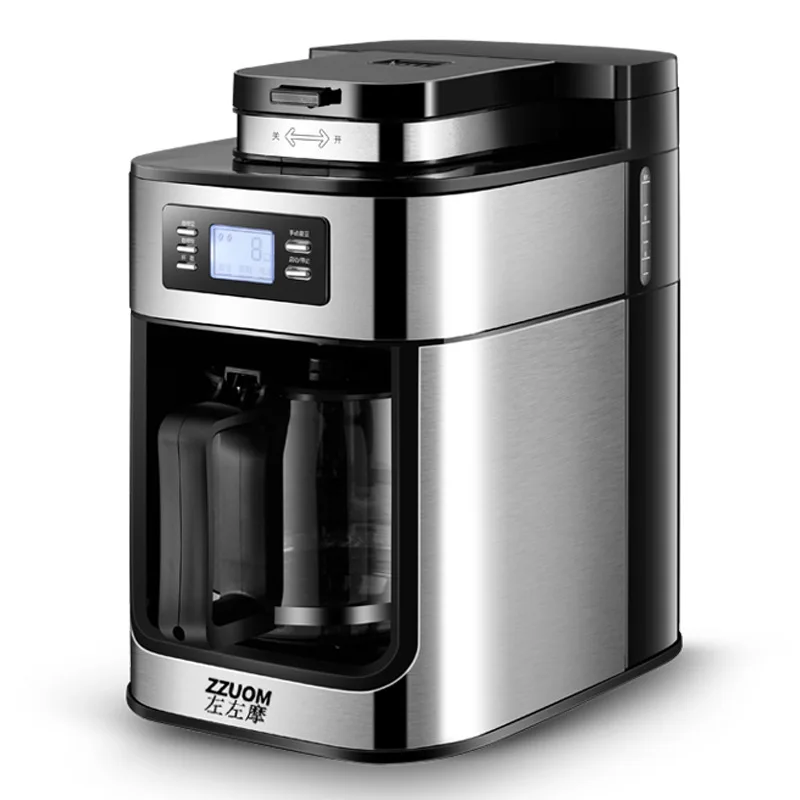 

Fully Automatic American Coffee Machine Grinder Household Small One Machine LED Display