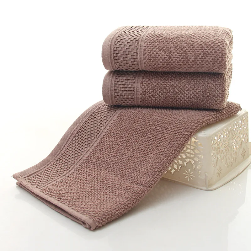 Buy SunnyRain 3 Piece Cotton Face Towel 34x76cm Solid