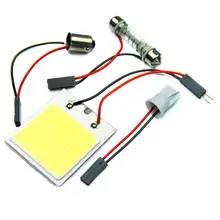 SEKINEW 48 SMD COB светодиодный T10 4 Вт 12 В светильник внутренняя панель автомобиля светильник s купольная лампа+ запчасти аксессуары для интерьера украшения