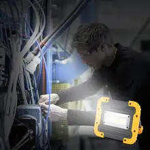 Портативный зарядки Тип прожектор УДАРА СВЕТОДИОДНЫЙ работать аварийное наружного освещения рабочей Camping Пеший Туризм Свет с USB кабель J2