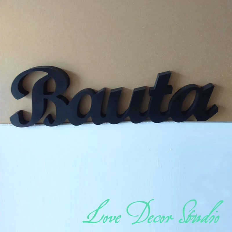 free shipping 1 Set Customize Name Wood Table Letters Wedding Decor- 5"