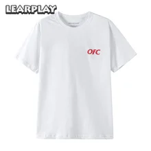 Jake Paul Ohio Fried Chicken T-Shirt White Summer Men's Letter Tee Shirt Adults Tops t shirt paul parker t shirt