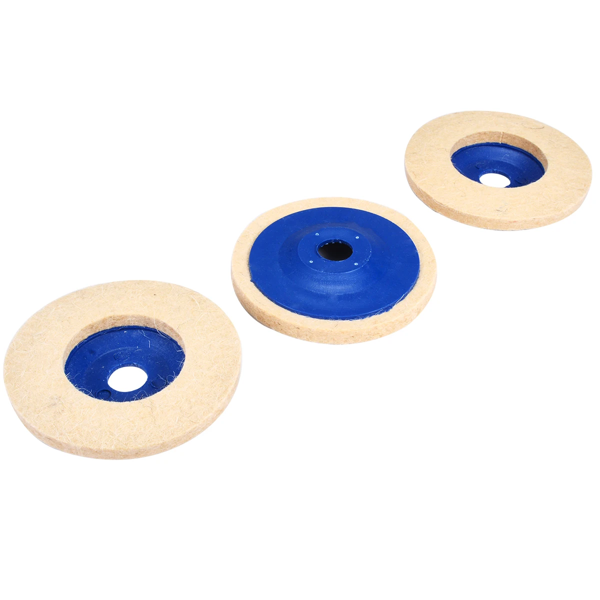 3pcs 4inch Wool Polishing Wheel Buffing Wheel Grinder Felt Polishing Discs Pads for Wood Polishing Metal Abrasive Tools Mayitr