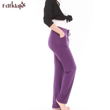 

XL-4XL Plus Size Pijama Pants Spring Women Pajama Pants Home Wear Bottoms Ladies Cotton Pant Sleepwear Women's Sleep Pant Q208
