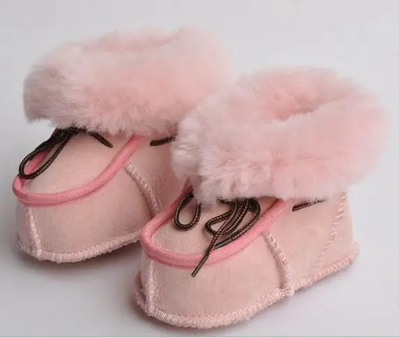 Г., г., австралийская овечья шерсть для России, зимние детские теплые ботинки нескользящая обувь с мягкой подошвой для малышей обувь для малышей от 0 до 1 лет