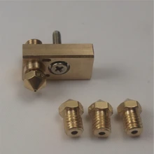 Ultimaker 2 Extended+ 3D printer hotend Upgrade kit 1.75mm For UM2+ Olsson block nozzle 0.25/0.4/0.6/0.8 mm replacable kit