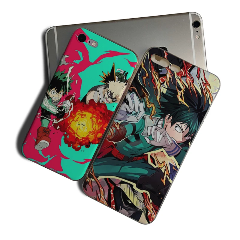

IMIDO Anime My Hero science deku and bakugou Funny Soft TPU Case For Iphone 7 8 7PLUS 8PLUS X XS XR XSMAX SE 6 6S 6PLUS 6S PLUS