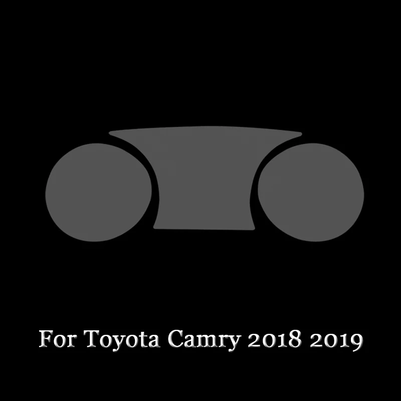 Автомобильный Стайлинг приборной панели автомобиля краски защитная пленка наклейки светильник передачи автомобилей Аксессуары для Toyota Camry 2008 - Название цвета: For Camry 18-19