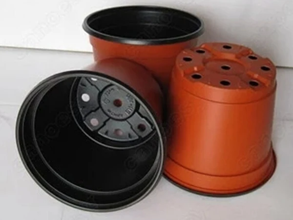 Free Shipping Cheap 50PCS/LOT Plastic Nursery pots hydroponic systems plastic Garden Pots