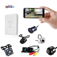 Conexão WI-FI do telefone Móvel Universal Carro Assistência de Estacionamento À Prova D’ Água Câmera de Visão Traseira Do Carro Vista Da Câmera E WI-FI transmissor
