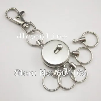 

20 pcs Multi Removeable Detatchable Keyring 5 removable Snap Swivel Key Ring Clip 4" WS