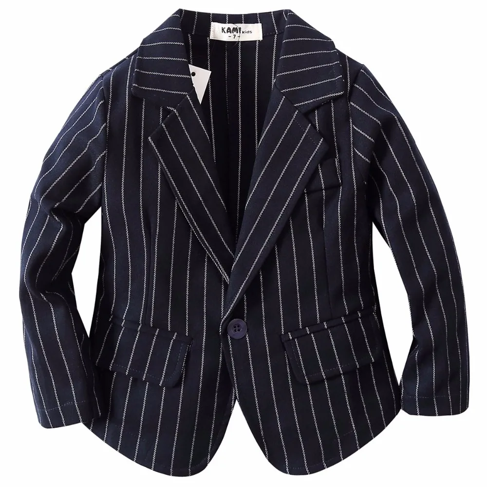

new arrival woven cotton 100% toddler boy dark blue stripe blazer BJ1709
