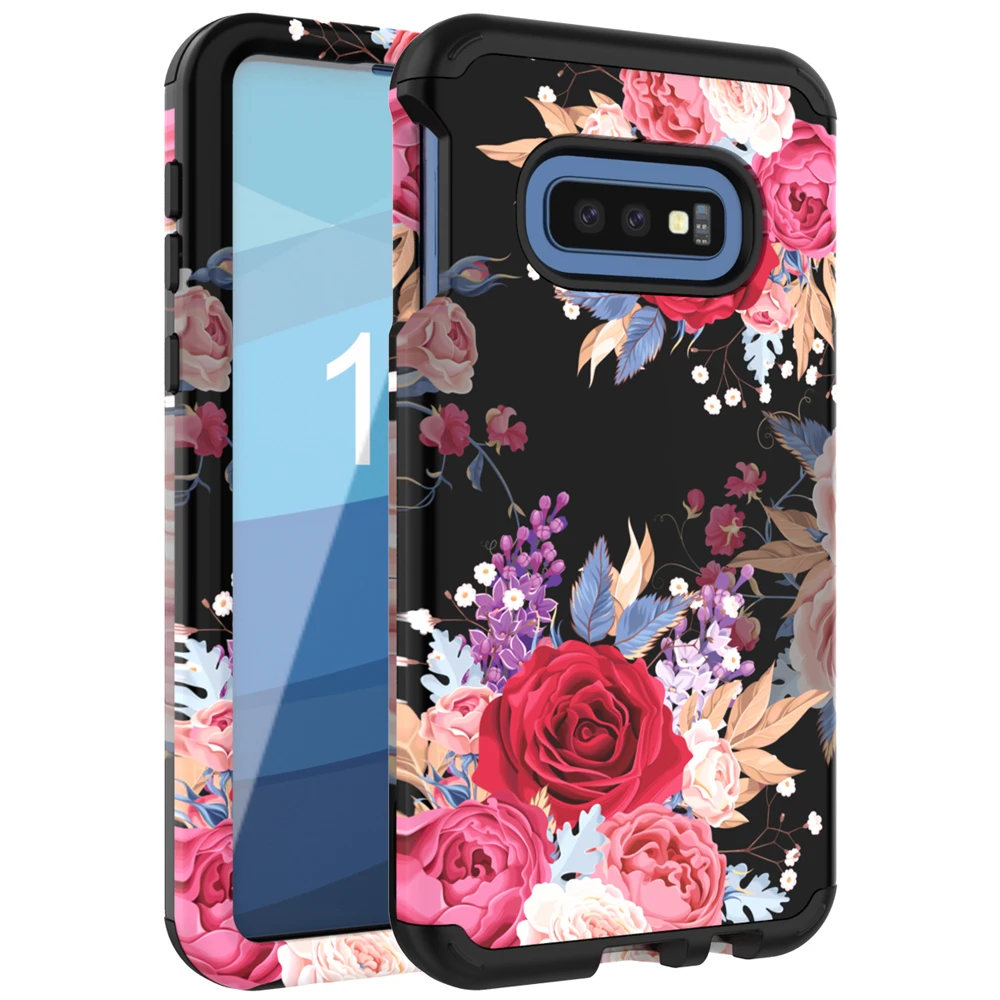 Для samsung Galaxy S10 S10 Plus S10e чехол,(Сверхмощный) трехслойный гибридный прочный армированный ударопрочный защитный чехол