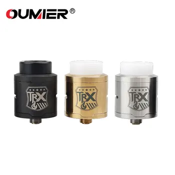 

Original OUMIER TRX RDA Tank 24mm RDA Atomizer Easy Building Dual Posts Deck & Deep Juice Well Vape Tank Vs Loop RDA/ Drop RDA