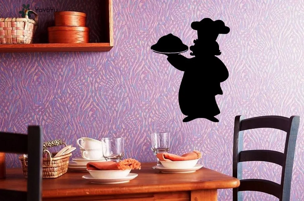 

YOYOYU Wall Decal Vinyl Art Wall Stickers Removeable For Kitchen Chef Lunch For Cafe Room Decoration Mural Poster YO517