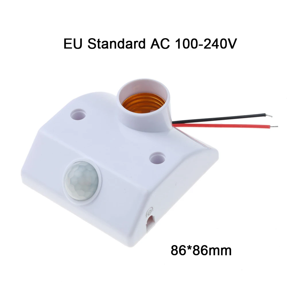 Kebidu E27 Стандартный AC 110V 220V светодиодный Основание лампы инфракрасный ИК Сенсор