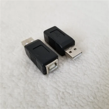 

100pcs/lot USB Type A Male to Printer Port Female Adapter USB AM/BF Converter Jack Plug for Printer Black