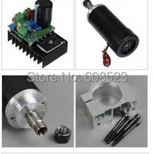 400W CNC мотор шпинделя наборы контроллер скорости ШИМ с кронштейном