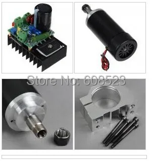 

400W CNC Spindle Motor Kits PWM Speed Controller With Mount Bracket