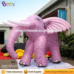 Пользовательские имитационные модели Гигантский Надувной розовый слон Продажа длиной 3 м Бесплатная доставка персонаж фильма характер