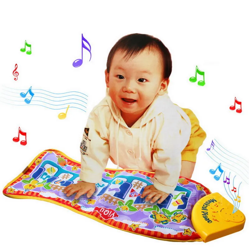 2016 Brand New Fish Piano Music Game Carpet Musical Farm Baby Play Mat