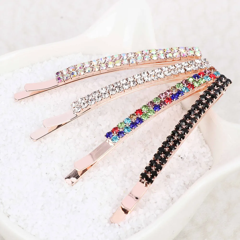 

1PC Women Crystal Rhinestone Hair Clip Barrette Hairpin Bobby Pin Jewelry Gifts Hair Styling Tool