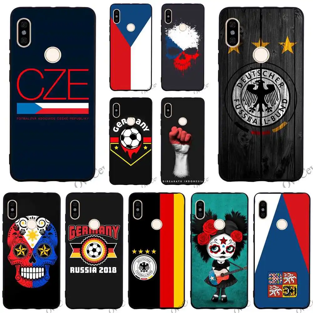

Protective Czech Flag Germany Soccer Phone Cover for Xiaomi Redmi Note 6 Pro Case 5 4A 5 Plus 5A Prime 4X 6A Cases Back