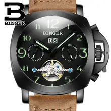 2017 Switzerland luxury men’s watch BINGER brand Mechanical Wristwatches multifunctional military Stop clock B1169-5