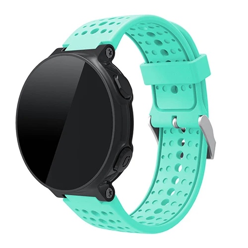 Grass green Мягкий силиконовый сменный ремешок для часов Garmin Forerunner 220 230 235 620 630 735XT Quick Release Fit Smartwatch наручный браслет - Цвет: Grass green