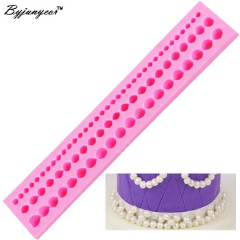 

Byjunyeor M037 Pearl String Beads UV Resin Silicone Mold Fondant Chocolate Candy Lollipop Crystal Epoxy Soft Clay Bake Tool
