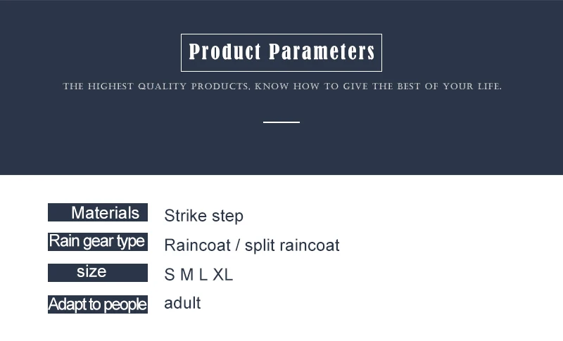 Водонепроницаемая куртка-дождевик для взрослых, Открытый дождевик, мужской синий дождевик для одиночного человека, непревзойденный дождевик 6Y405