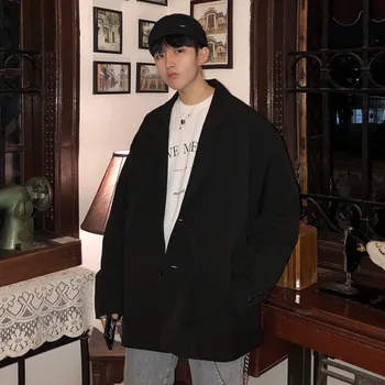 

2019 Autumn New Japanese Business Men Korean Version Of The Trend Handsome Simple Wild Casual Student Suit Jacket M-XL
