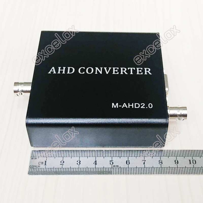 720P 1080P HD AHD to VGA CVBS Analog HDMI-compatible Audio Video Output Signal Converter Including Power Adapter for CCTV Camera