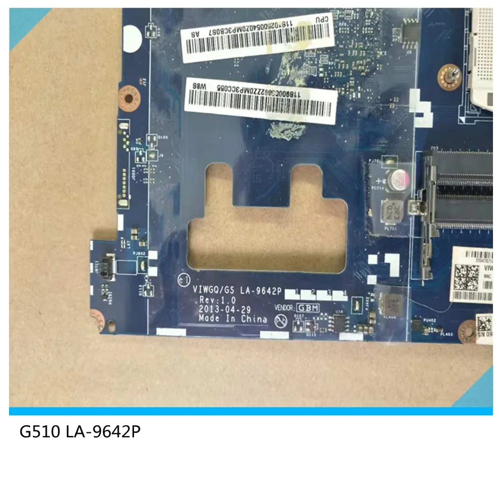 جديد G510 اللوحة VIWGQ/GS LA-9642P لينوفو G510 اللوحة المحمول (دعم إنتل I3 I5 I7 CPU) 100% اختبار العمل