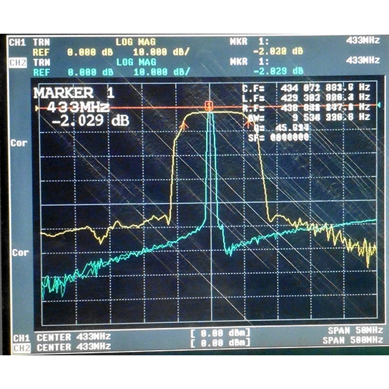 433MHz remote control aircraft model aerial image transmission bandpass filter 433M bandwidth 8MHz
